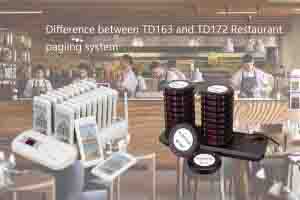 What is the difference between the TD163 and TD172 Restaurant Paging System? doloremque