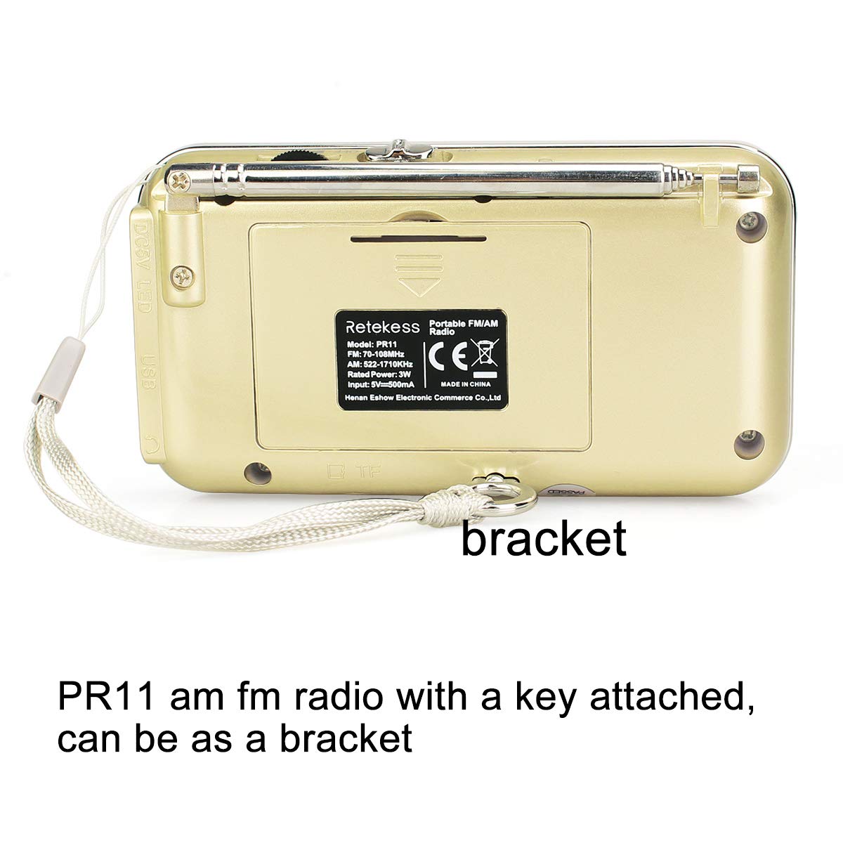 Retekess PR11 Radio de Poche AM FM Radio Radio Portable Radio Numérique