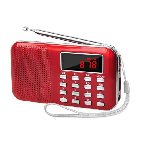 Retekess Radios digitales TR602, radios portátiles AM FM, radio estéreo  recargable soporta puerto USB TF inalámbrico, temporizador de sueño y manos