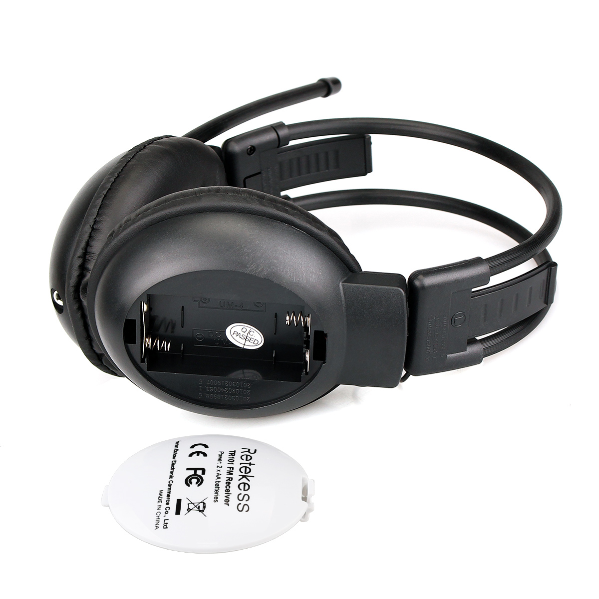 TR101 Tragbares FM-Headset Radio Faltbarer Kopfhörer Stereo Meeting/Campus/Gift 