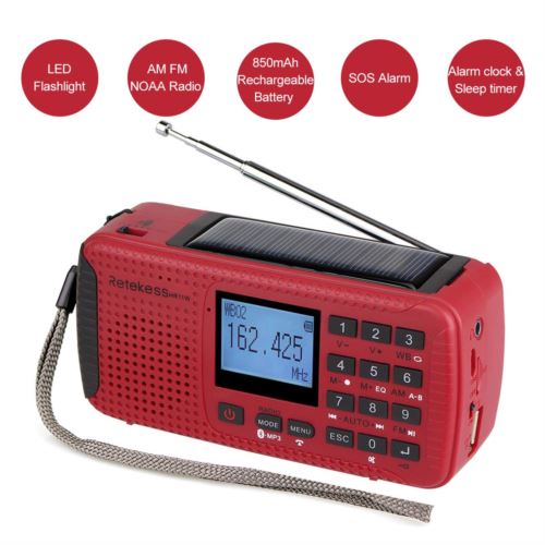 Aitkenson AT6050U Rechargeable Radio USB MP3 FM AM SW Radio with