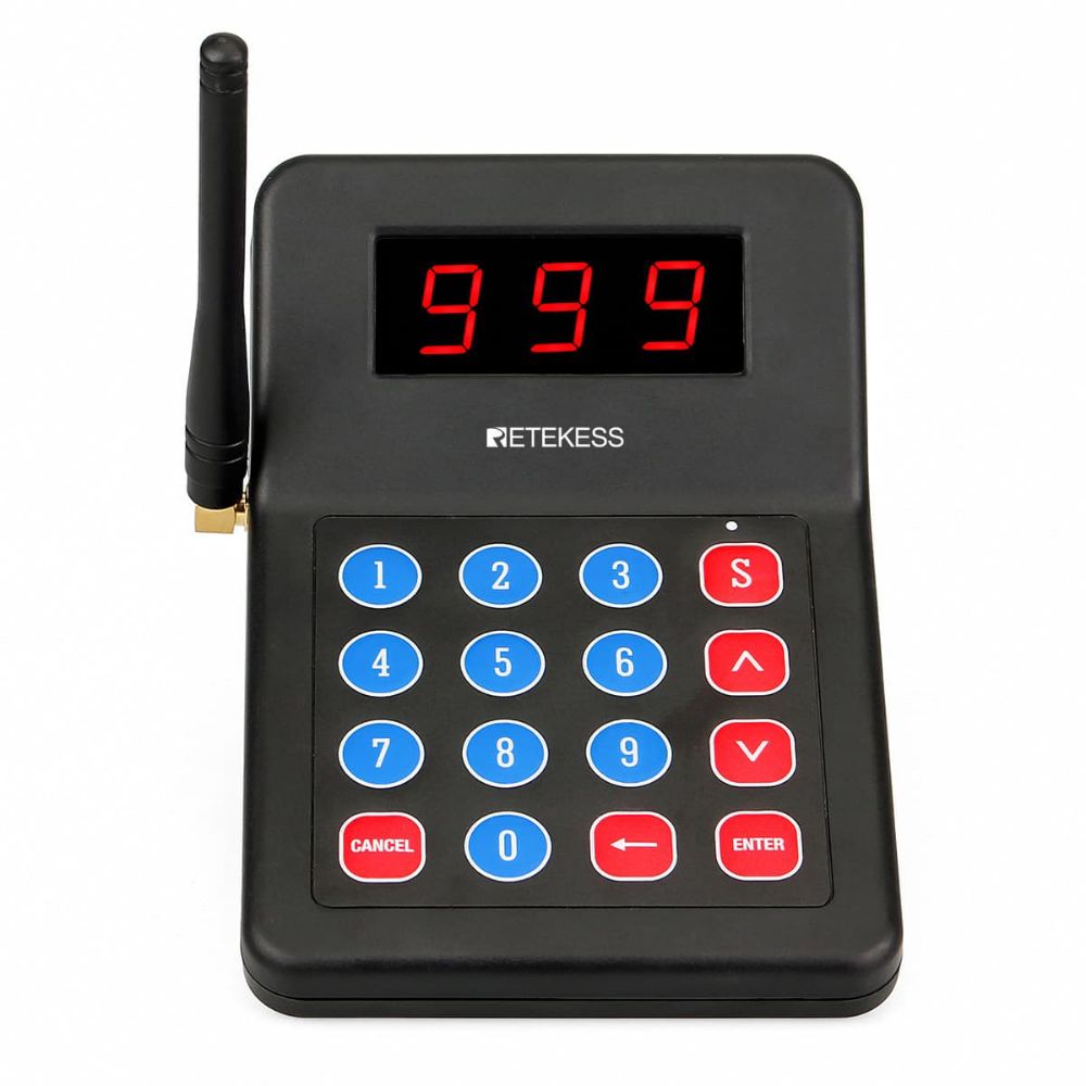 Guest Pagers Keypad for Retekess T119 Wireless Guest Calling System Restaurant  