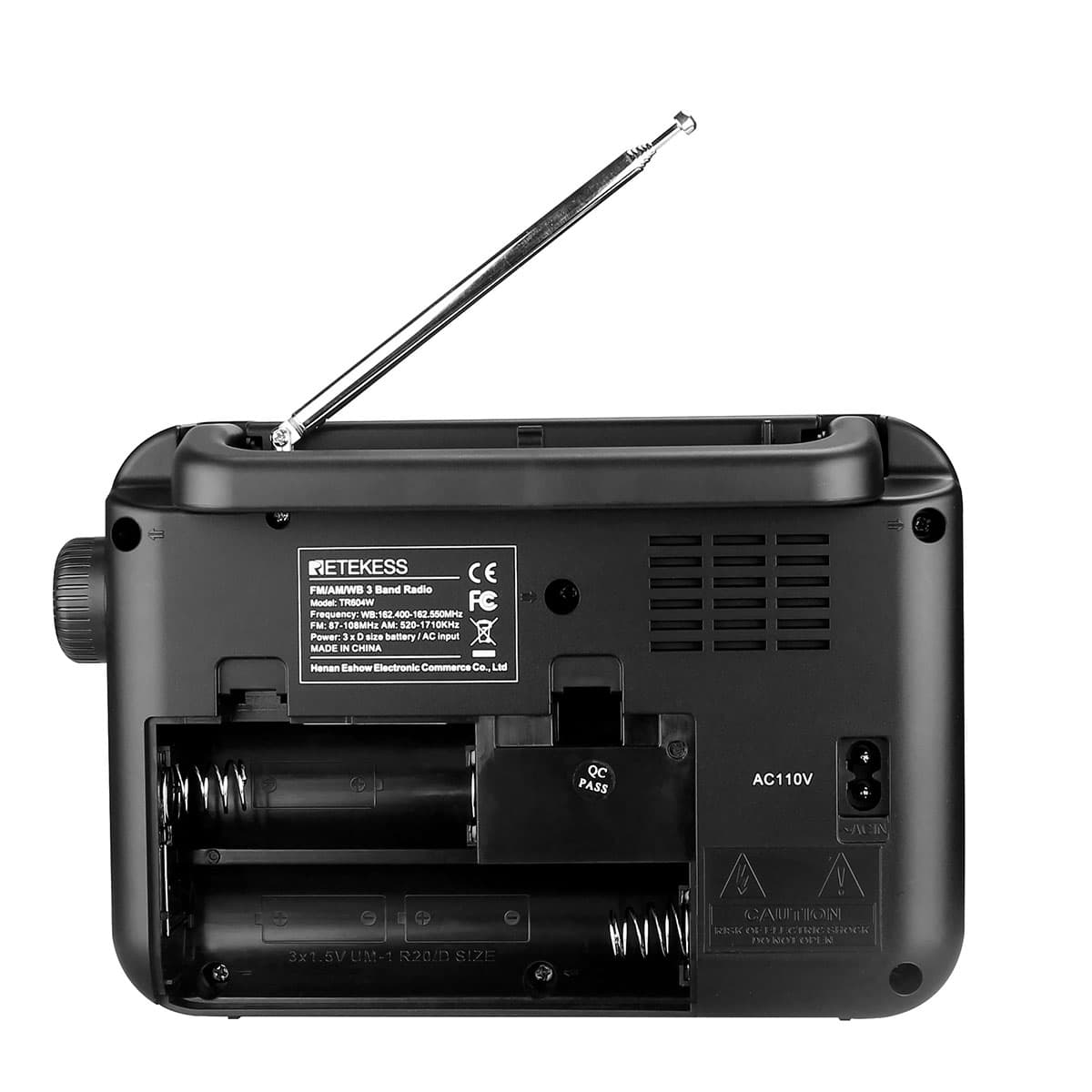 Retekess TR604 Radio Portable FM, Poste Radio Pile et Secteur