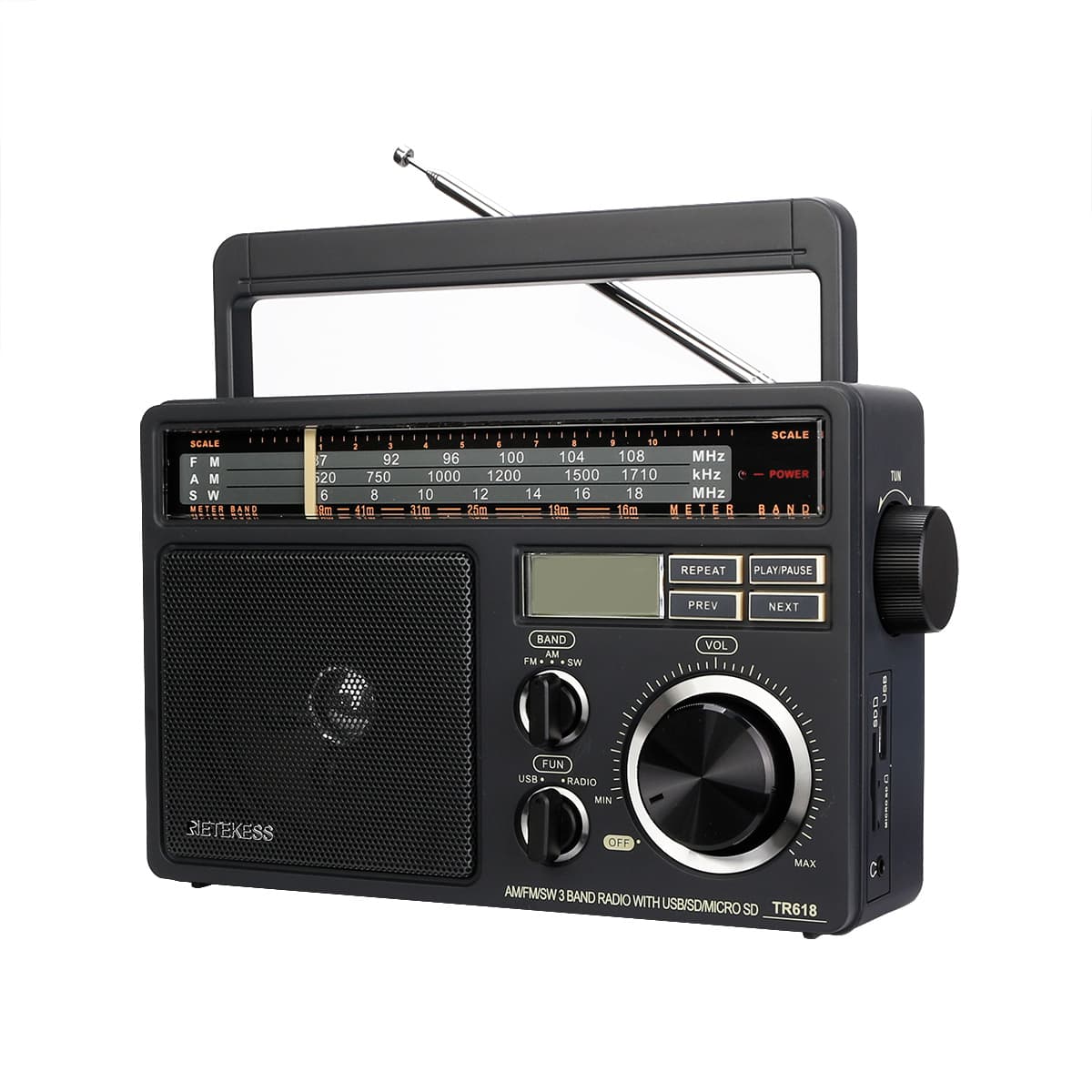 Retro Boombox Cassette Player AMFMSW Radio, Cassette Comoros