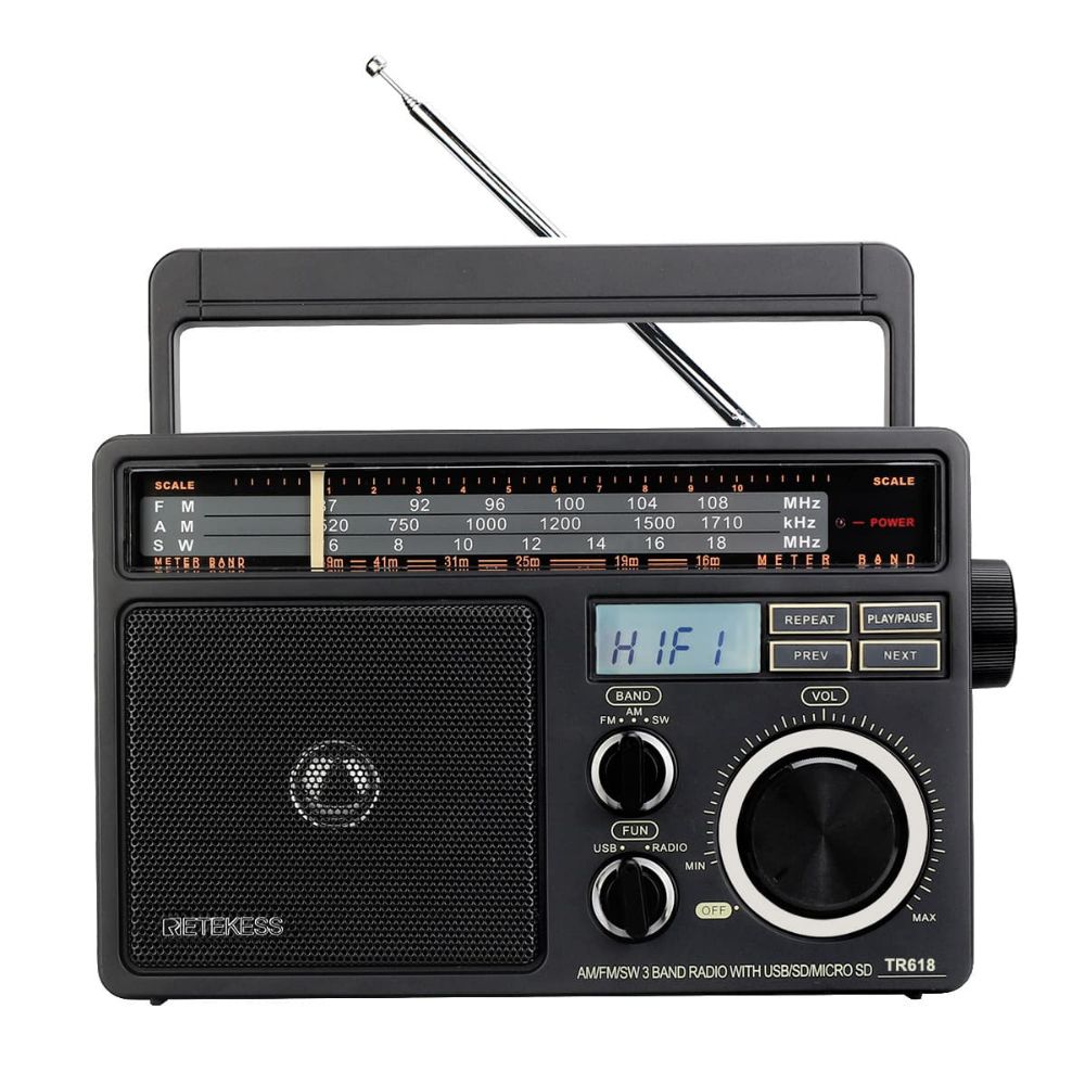 Retekess PR15 Mini Radio de Poche AM FM Récepteur Accordage Pointeur  Portable Alimenté par 2 Piles AAA pour Marche Randonnée Camping