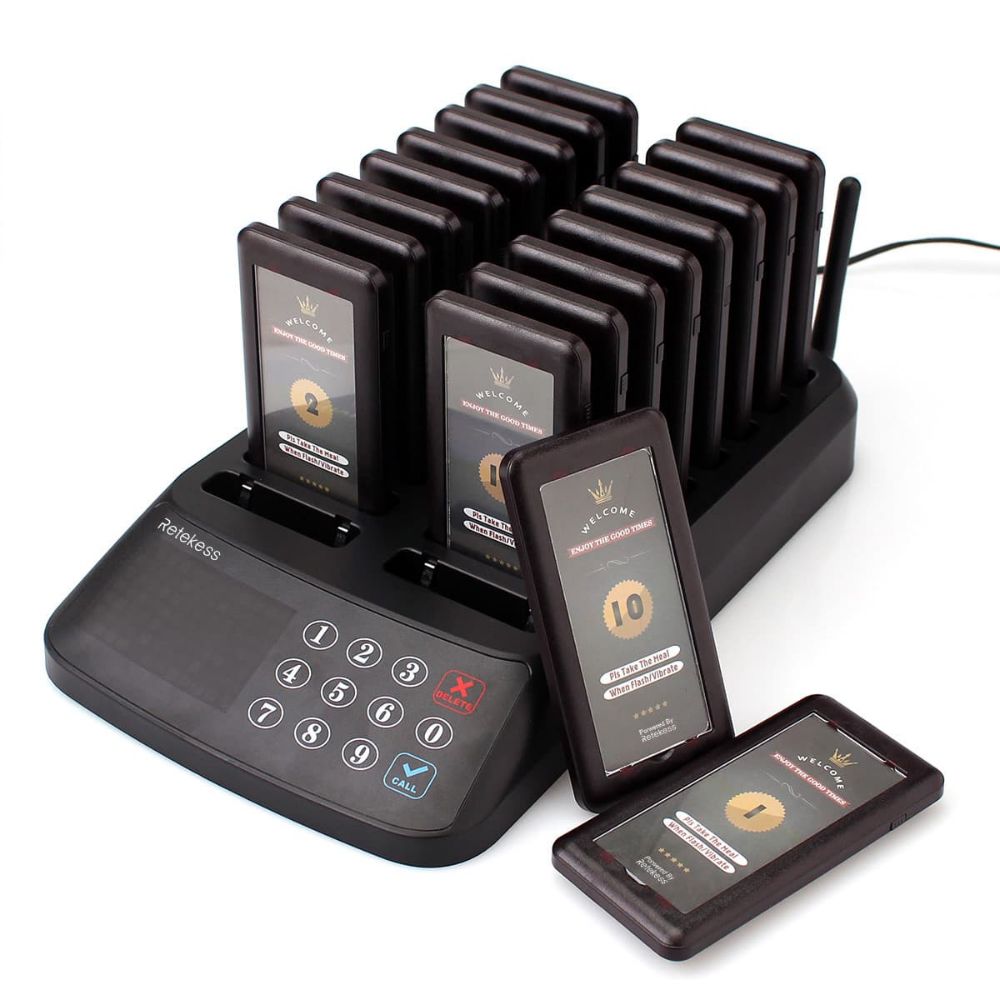 T115 Wireless Guest Pager System IP33 Waterproof for Restaurant