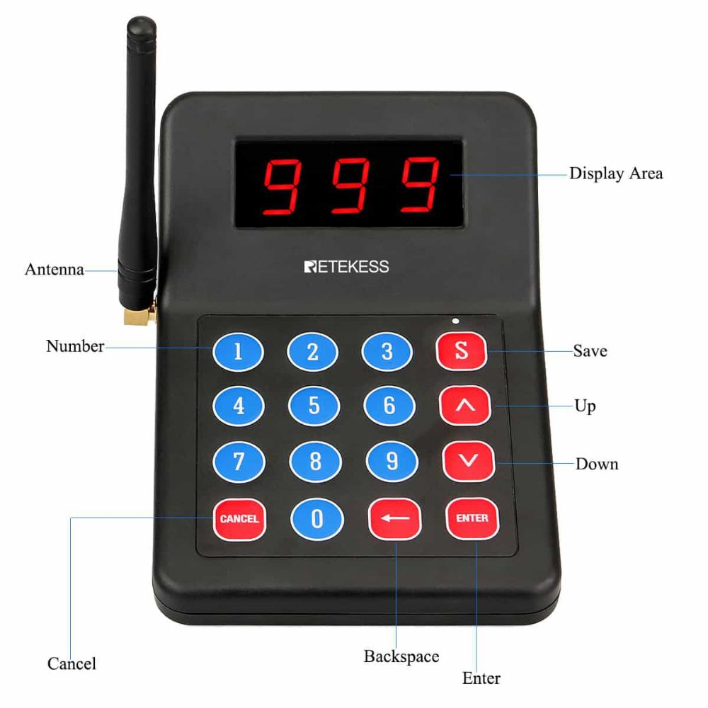 Retekess T119 Wireless Calling System for Restaurant