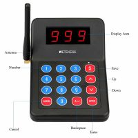 t119 wireless calling system restaurant pager keypad details