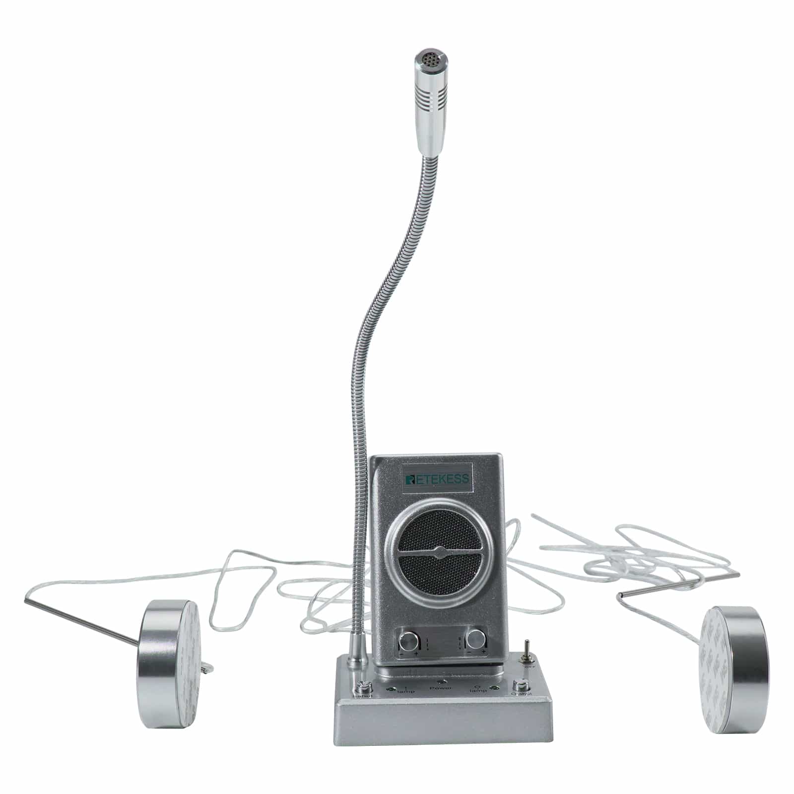 Details about   Window Speaker Intercom Dual Way Counter Interphone Mic System Business/Store 