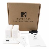 retekess td157 wireless pager calling system white package includes