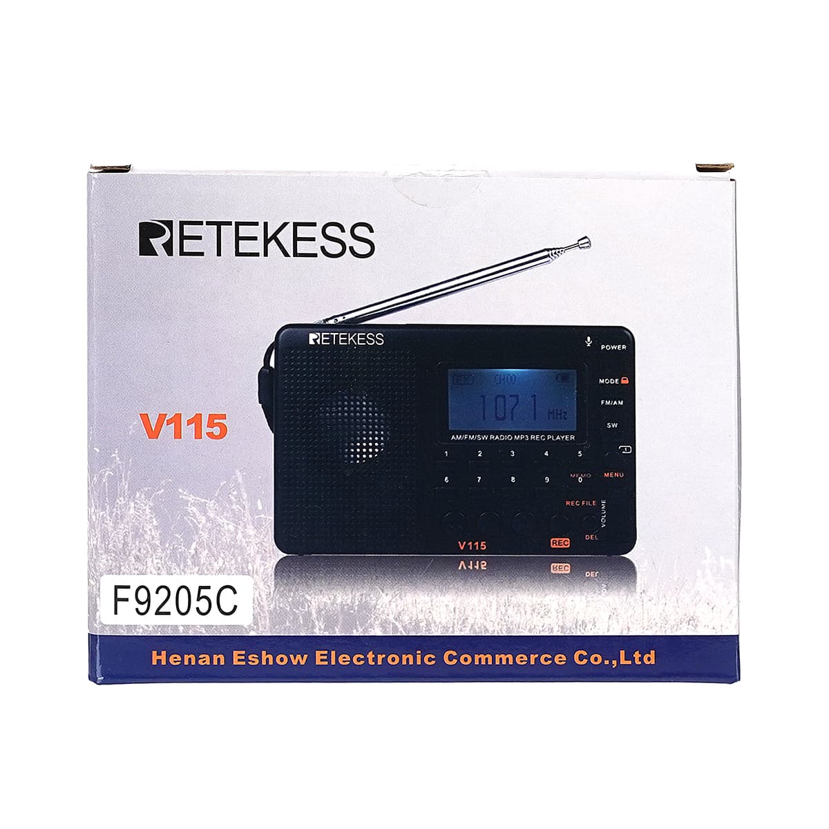 Equipo de Radio Multibanda Irfora Retekess V-115, Con Recepción FM/AM/SW y  Función Grabadora