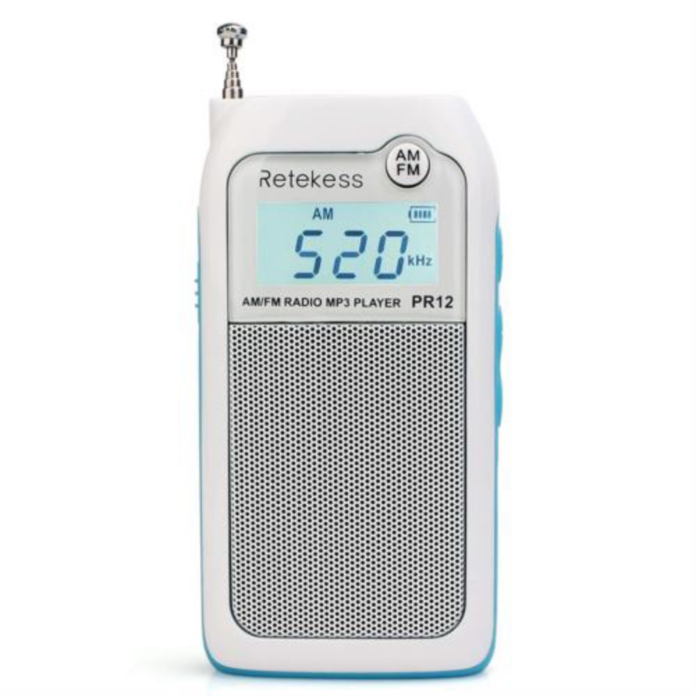 Retekess V112 Radio Portátil Pequeña, Mini Radio Digital de Bolsillo,  Transistores Am FM,USB Recargable, Temporizador, Auriculares,Sueño, (Oro) :  : Electrónica