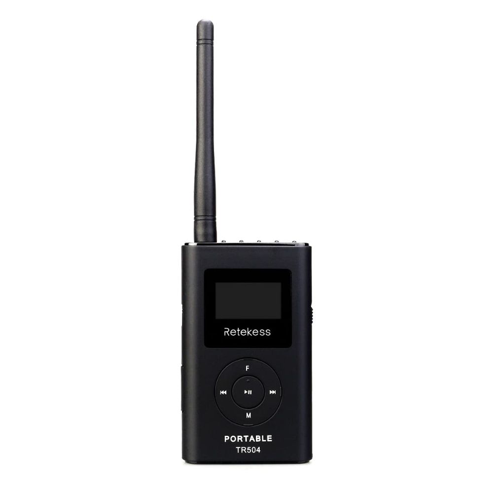 Retekess TR504 Portable FM Transmitter Broadcast Tour Guide System