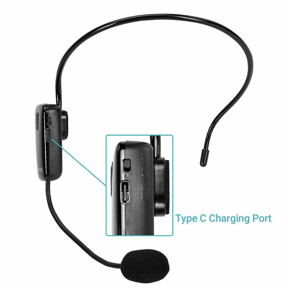 Retekess TR503 Tour Guide Wireless Microphone Headset FM Transmitter