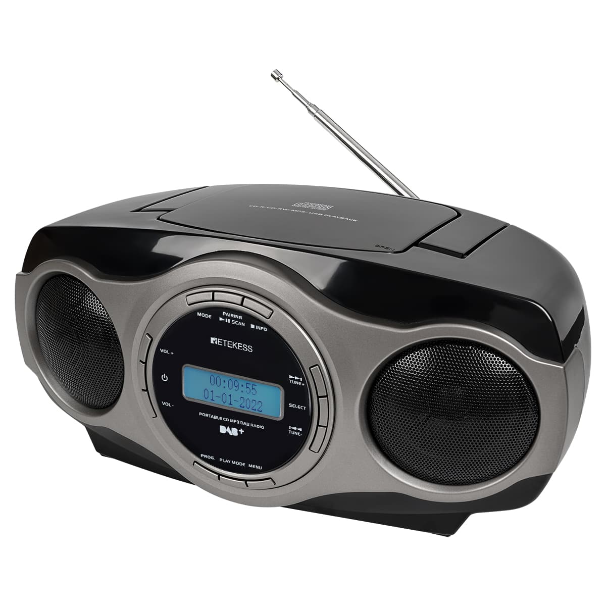 Rimpels toewijzen Actie Retekess TR631 Stereo FM Radio Portable CD player, Receive DAB Station,  Support USB, CD, AUX, European Version