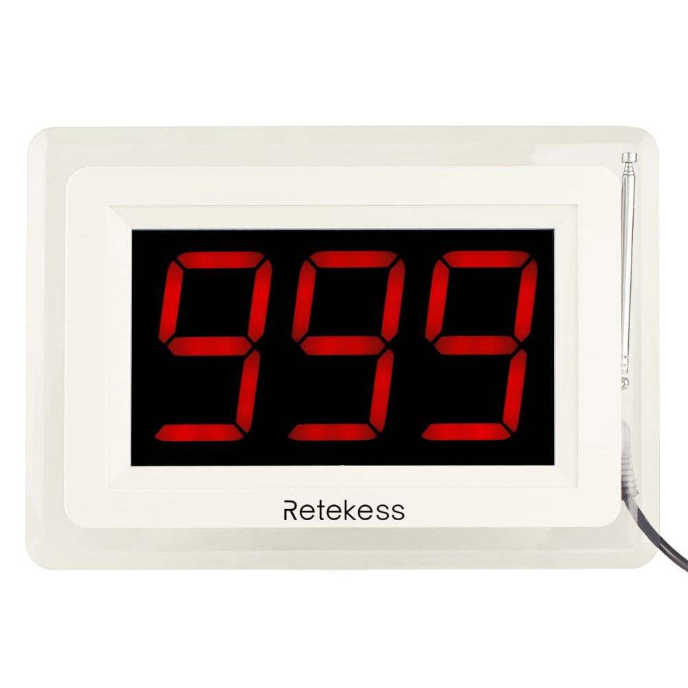 T114 Wireless Queue Calling System Display Receiver Host for Restaurant Clinic