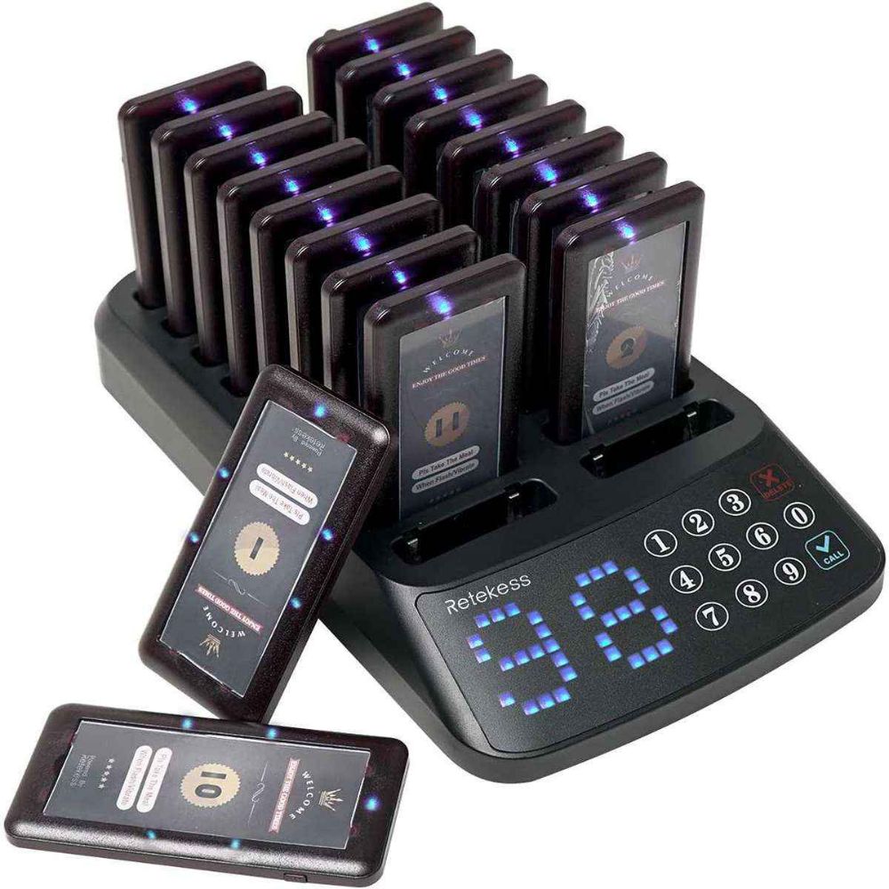 T115 Wireless Guest Pager System IP33 Waterproof for Restaurant