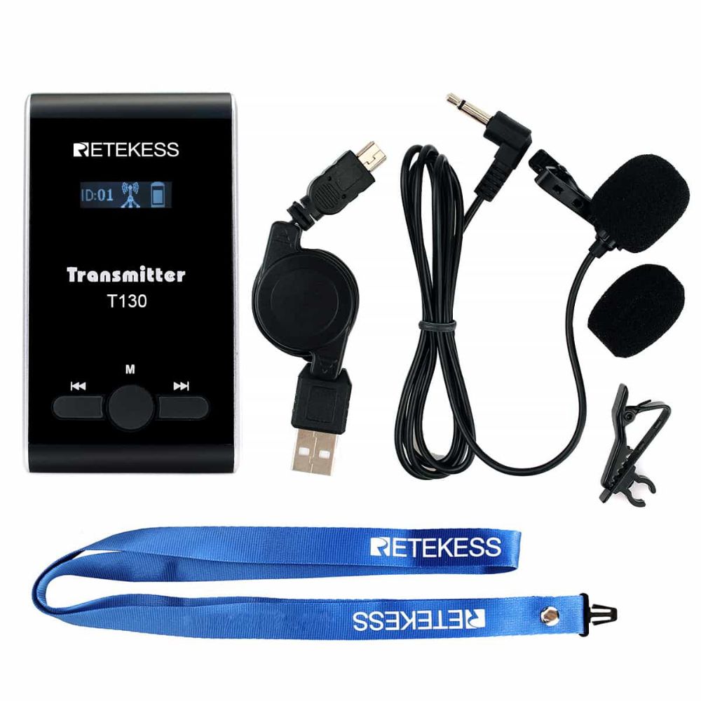 Retekess Transmitter T130 Tour Guide Systems Church Translation