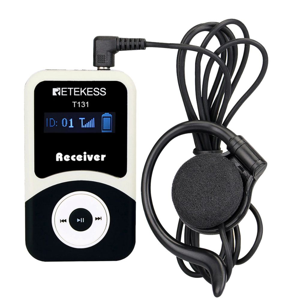 Retekess T131 Tour Guide Receiver for T130 Crystal Sound Simultaneous Interpretation Equipment