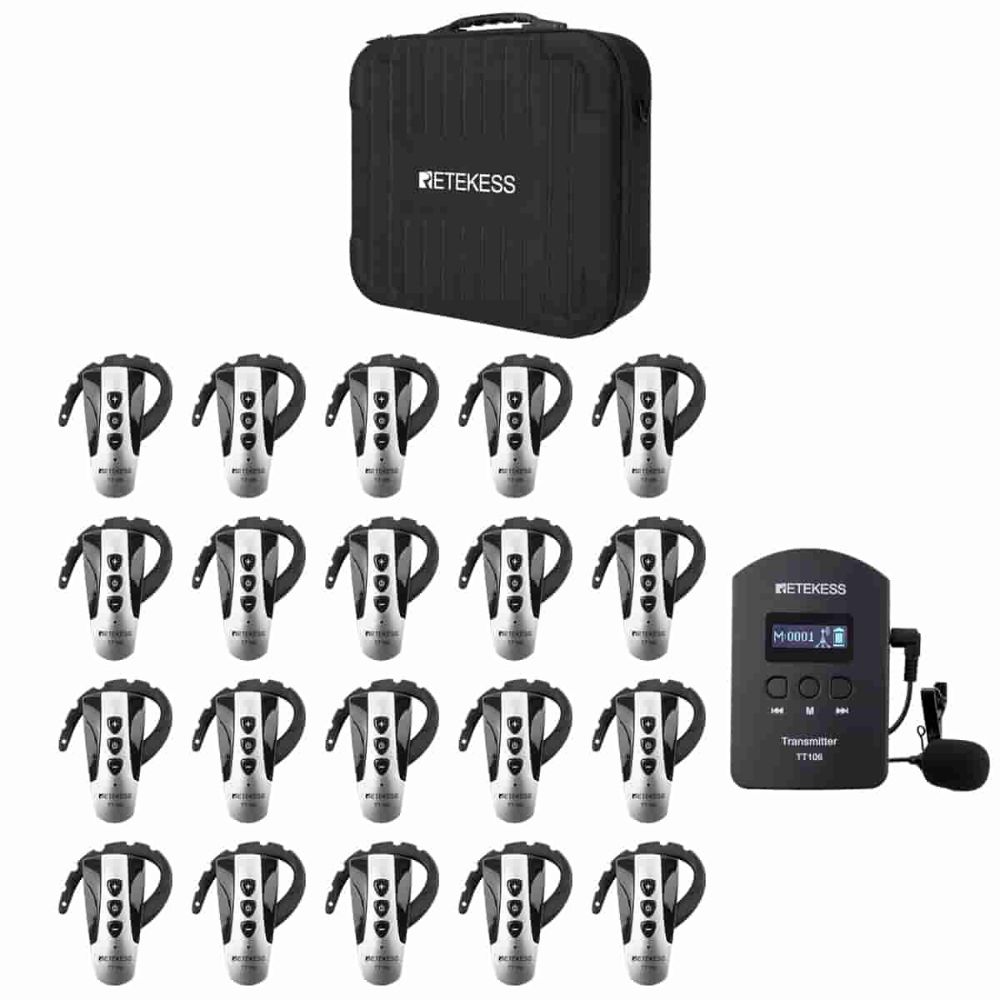 Retekess TT106 Tourist Guide System with Portable Carry Bag