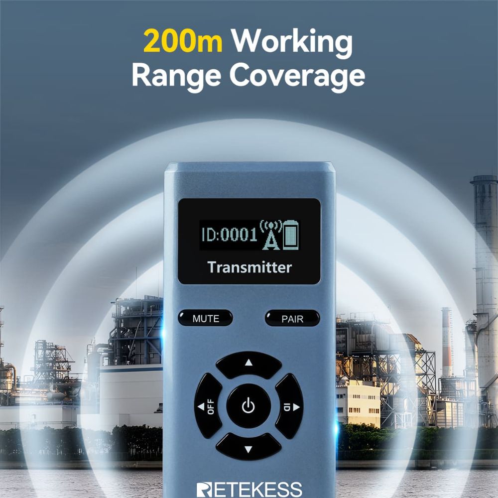 TT106S Earhook Receiver Wireless Tour Guide System Newly Upgraded
