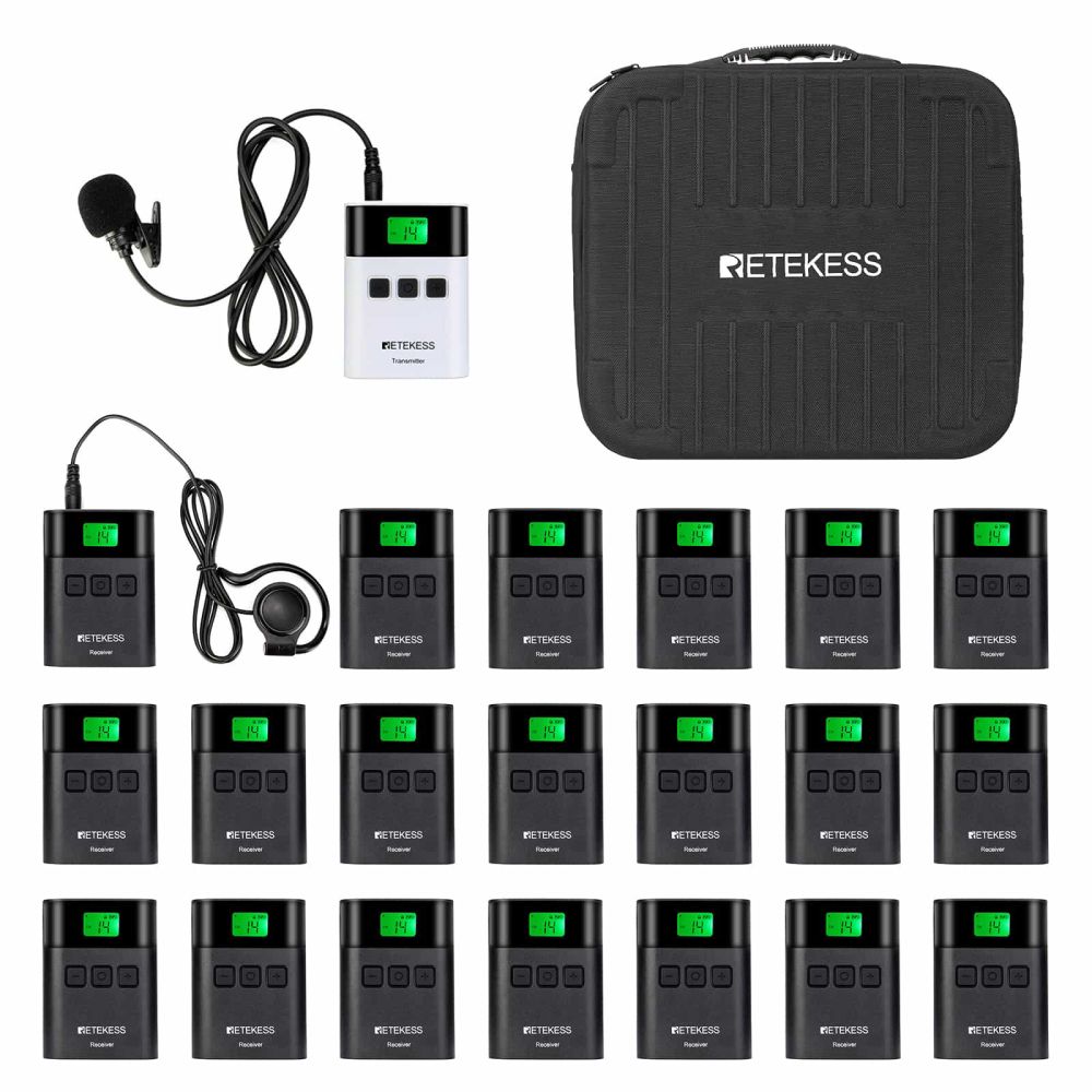 Retekess TT122 Tour Guide System With Carry Bag for Tourism