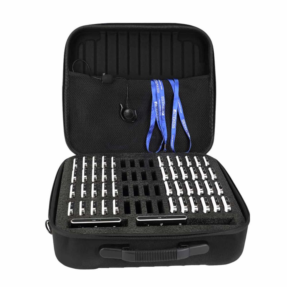 TT018 60-ports Carry Case for T130 TT102 TT110 Tour Guide System