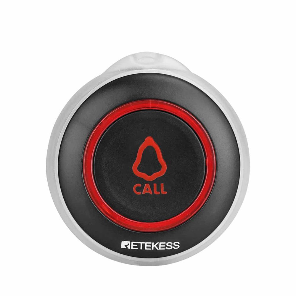 Retekess TD136 Wireless Call Light System with TD019 Black Wireless Call Button for Clinics, Nursing Home