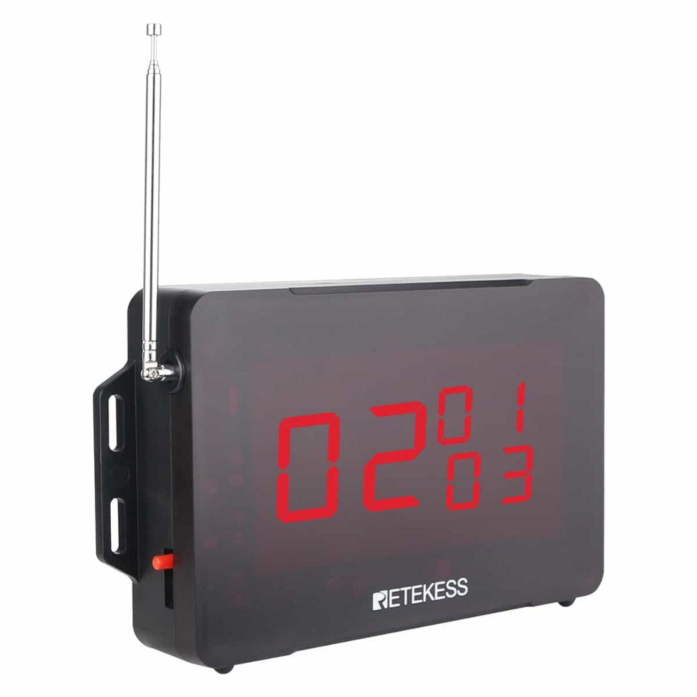 Retekess TD136 Multi-Language Wireless Guest Paging Calling Display Receiver