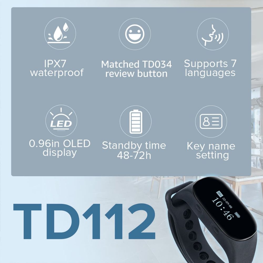 Retekess TD112 Notification Watch Customer Review Comment Version for Restaurant, Hotel, Business