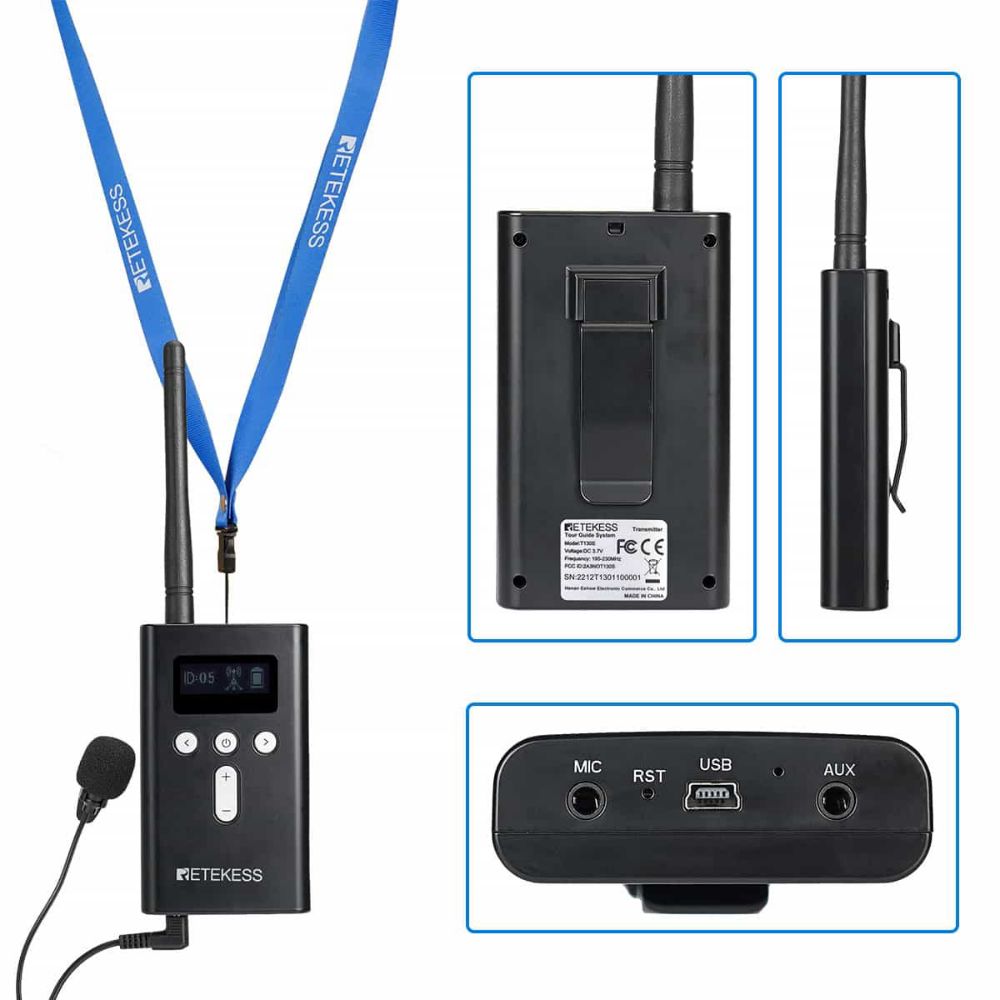 T130S T131S Whisper Radios for Tour, Church, Factory Visit, School, Interpretation and Assisted Hearing