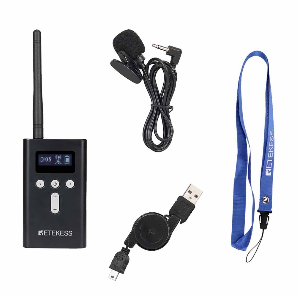 Retekess T130S Portable Transmitter for Tour Guides Interpreters