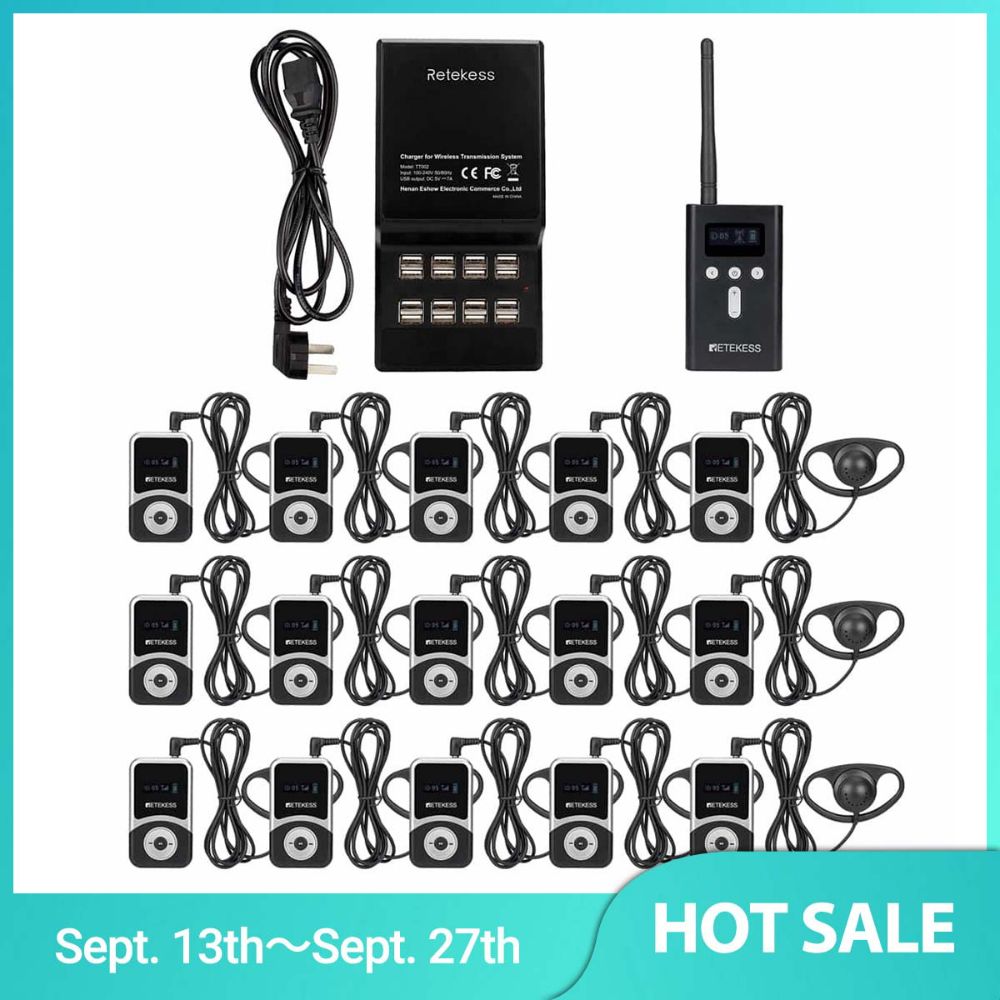 Retekess T130S T131S Audio Tour Guide Device for Travel T130T131 Upgrade Model