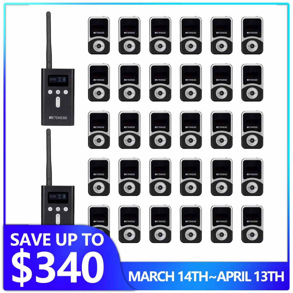 Retekess T130S T131S Interpreter Translation System for a Church School Conference