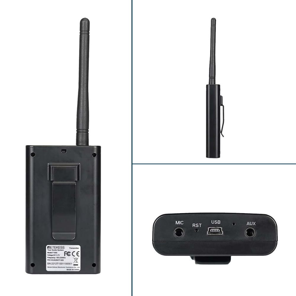 Retekess T130S T131S Tour Audio Systems for Tourism with Charging Case