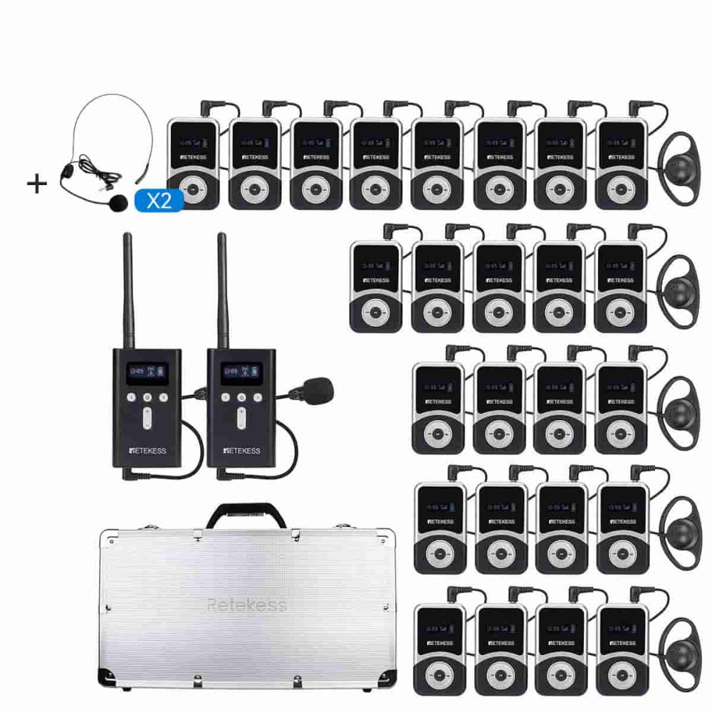 Retekess T130S T131S Tour Audio Systems for Tourism with Charging Case