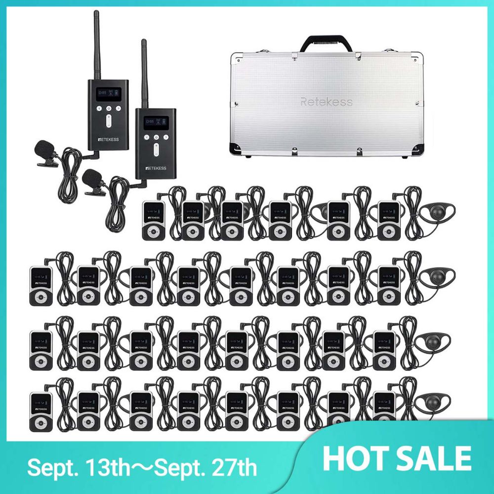 Retekess T130S T131S Tour Guide Solutions for Tourism with Charging Case