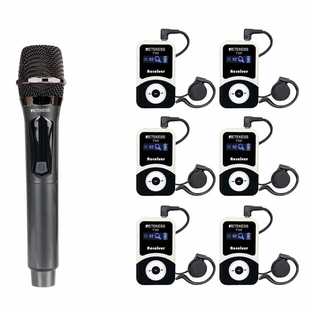 Retekess TT127 T130 Silent Conference Systems Handheld Microphone Transmitter for Conference Training Church