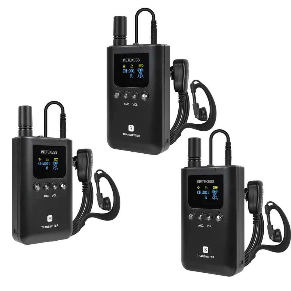 TT129 Wireless Full-Duplex Communication System Supports Simultaneous Speaking for Three People for Conferences