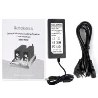 T112-paging-system-keypard-transmitter-pager-charger-EU-plug