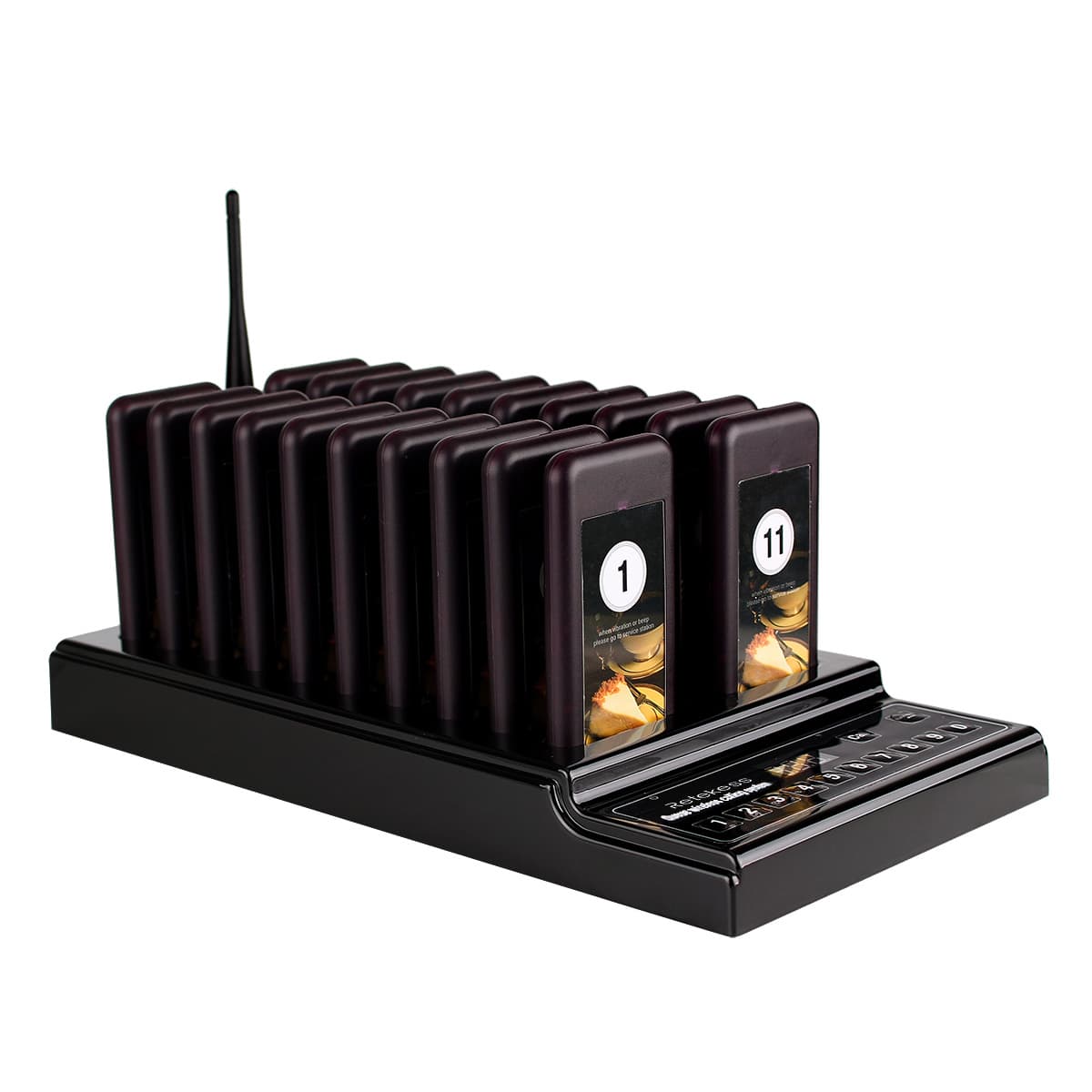Retekess 20Coaster Pager für Restaurant Pager System T111 T112 Food Truck Clubs 