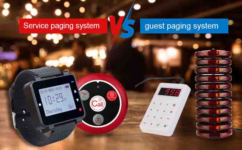 What is the difference between Guest paging system and Service calling system?