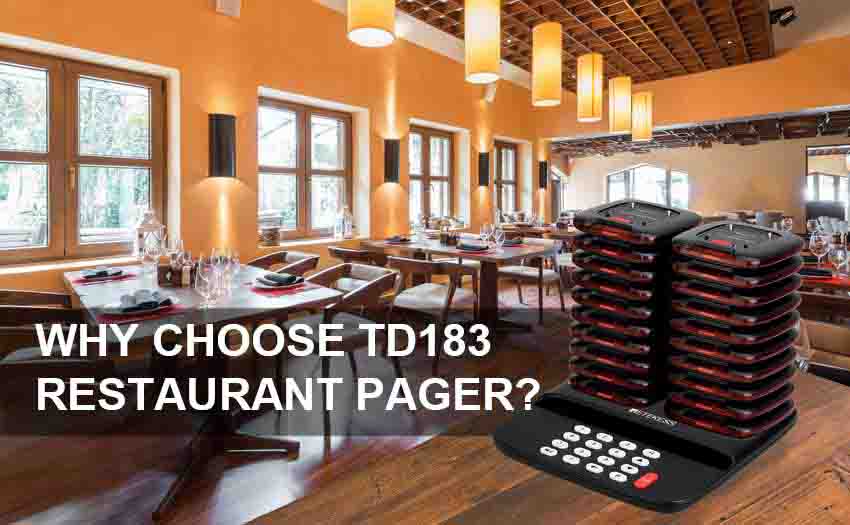 Why should you choose TD183 long range restaurant pager system?