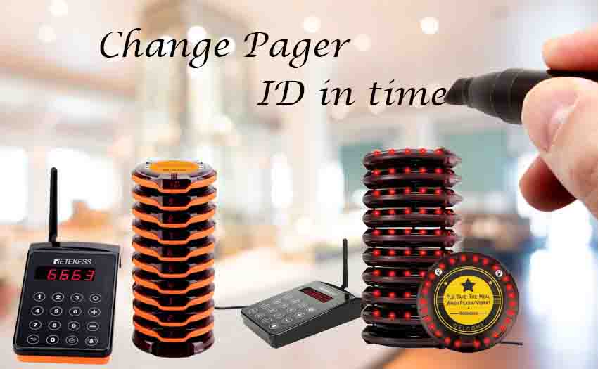 Retekess TD103 and TD156 Pager System Helps You Change the Pager ID in Time