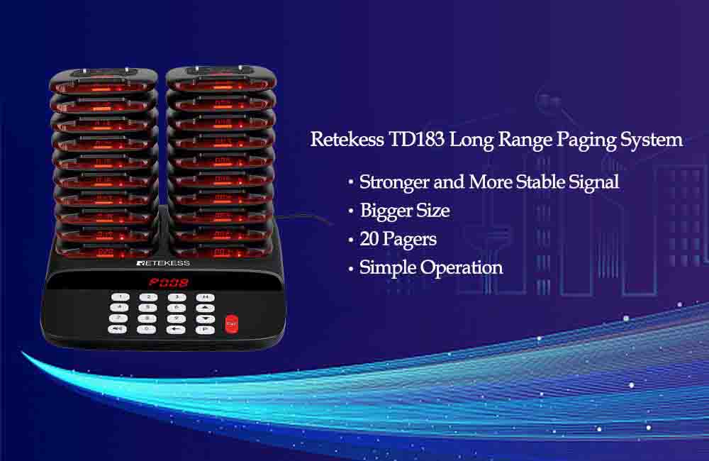 Good Features of Retekess TD183 Long Range Pging System