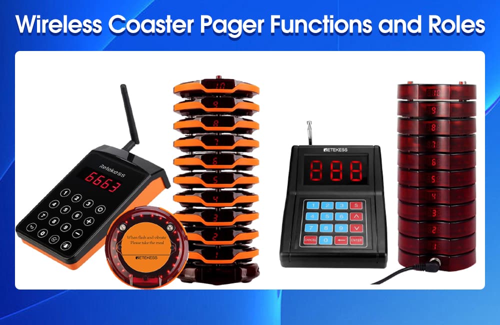 Wireless Coaster Pager Functions and Roles