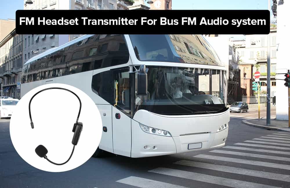 FM Headset Transmitter For Bus FM Audio system