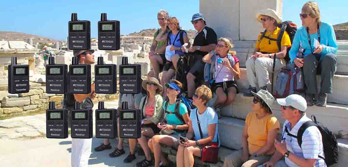 Neck Hanging One-way Tour Guide System for Hajj 