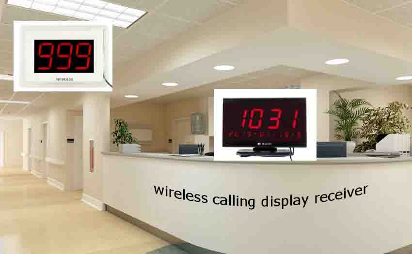 Choose correct wireless calling display receiver for your work