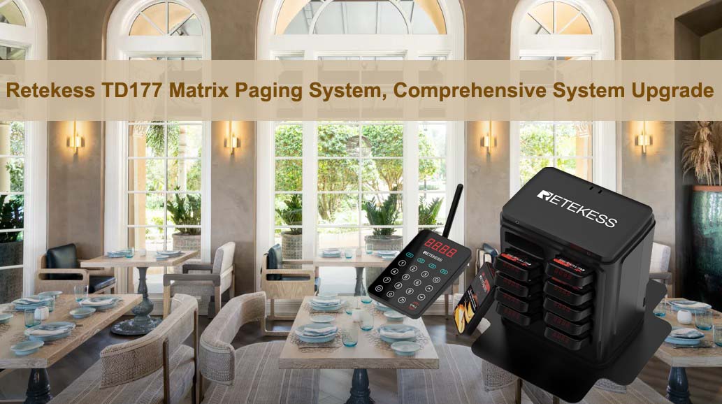 Retekess TD177 Matrices Paging System, Comprehensive System Upgrade